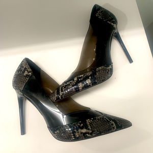 Zara, faux snake skin heel